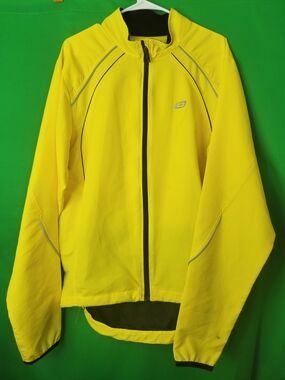 Men High-Visibility Performance Jacket Yellow Bellwether Rain Coat Cycling Bikin